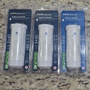 GE Refrigerator Water Filters (3) - White